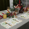 Casaido Pumpkin Dining Table Place Mats Set of 6 Waterproof 17x12 Inches by Deal US
