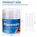 Fawnmum Toothpick Brush Two-in-One Soft Bristle Dental Floss Picks 3 Count by Deal US