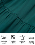ZESICA Women's Boho Puff Sleeve Smocked Mini Dress Teal Size Small 2025 by Deal US