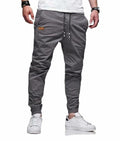 MGYIMOYUGYM Men's Casual Cargo Hiking Joggers Pants Dark Grey Size XXL by Deal US
