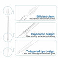 Fawnmum Toothpick Brush Two-in-One Soft Bristle Dental Floss Picks 3 Count by Deal US