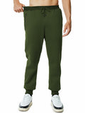 Menoio Mens Fleece Jogger Sweatpants Zipper Pockets Drawstring Green Size XL by Deal US