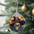 Death Skull Stained Glass Christmas Ornament Holiday Decoration by Deal US