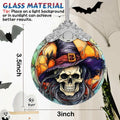 Death Skull Stained Glass Christmas Ornament Holiday Decoration by Deal US
