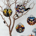 Death Skull Stained Glass Christmas Ornament Holiday Decoration by Deal US