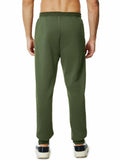 Menoio Mens Fleece Jogger Sweatpants Zipper Pockets Drawstring Green Size XL by Deal US