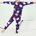 Kids Halloween Thermal Underwear Long Johns Base Layer Purple Ghost Size 2XL by Deal US