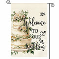 AVOIN colorlife Wedding Garden Flag 12x18 Inch Double Sided Floral Outdoor by Deal US