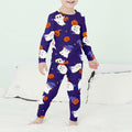 Kids Halloween Thermal Underwear Long Johns Base Layer Purple Ghost Size 2XL by Deal US