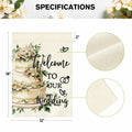 AVOIN colorlife Wedding Garden Flag 12x18 Inch Double Sided Floral Outdoor by Deal US