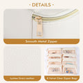 Parima Personalized Initial Makeup Bag Travel Jewelry Organizer Letter C White by Deal US