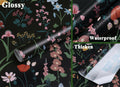 Dimoon 236x16.1 Floral Peel and Stick Wallpaper Black Green Waterproof by Deal US