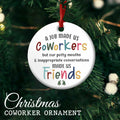 CHOANG Ceramic Christmas Ornament Coworker Gift Office Xmas Tree Decor by Deal US
