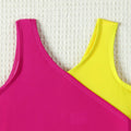 ADXSUN Toddler Girl One Piece Swimsuit Color Block Swimwear Size 3-4 Years by Deal US