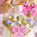 Pineraap Easter Wired Ribbon 2.5in x 10yd Pink Stripe 2 Rolls by Deal US