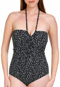 Profile by Gottex Women's One Piece Bandeau Swimsuit Black Standard 6 by Deal US