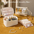 Parima Personalized Initial Makeup Bag Travel Jewelry Organizer Letter C White by Deal US