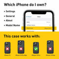 Xmon iPhone 15 Pro Magnetic Case with Tempered Glass Screen Protector Red 6.1" by Deal US