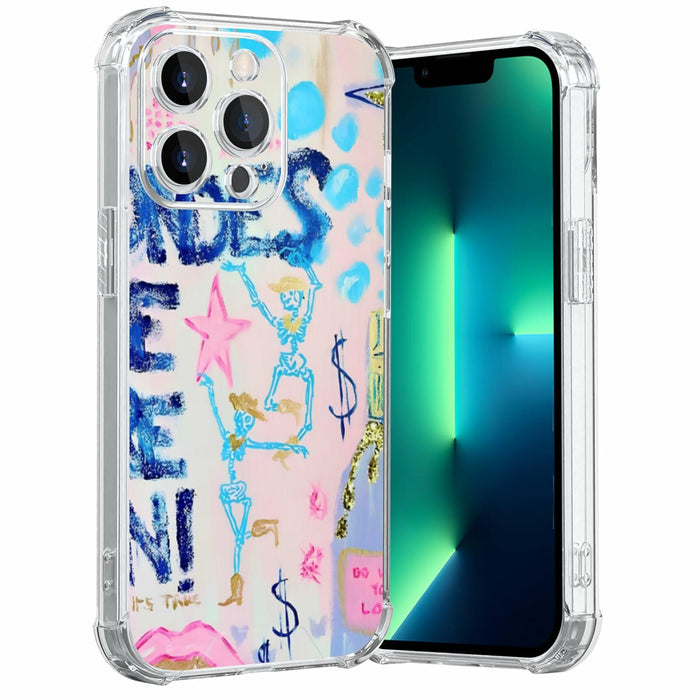 MMYAJT iPhone 13 Pro Case Shockproof Clear Blondes Have More Fun Cover by Deal US
