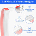 Under Door Draft Stopper Door Sweep Weather Stripping Seal Transparent 78in by Deal US