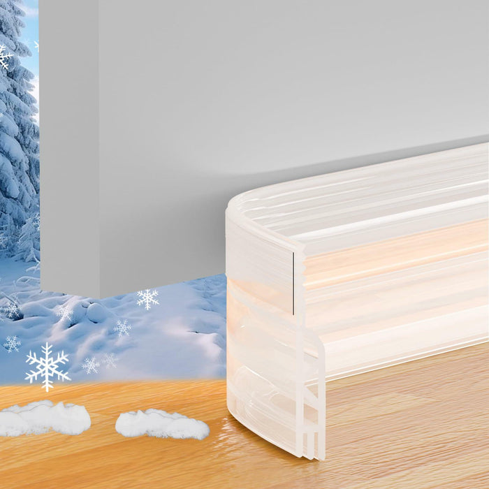 Under Door Draft Stopper Door Sweep Weather Stripping Seal Transparent 78in by Deal US