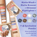 UCANBE All-In-One Makeup Kit 4 Eyeshadows 1 Blush 1 Bronzer 1 Highlighter by Deal US