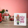 Funny Xmas Decor - Merry Christmas Sign, 5 x 5 Inches by Deal US