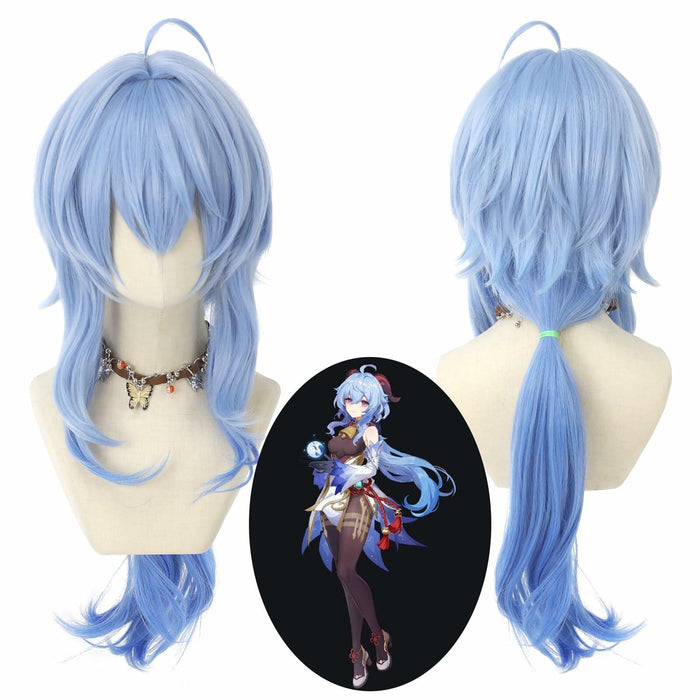Soulwigger Ganyu Genshin Cosplay Synthetic Costume Wig Halloween Party by Deal US
