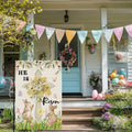 ZAEW Easter Watercolor Cross Bunny Garden Flag 12x18 Inch Double Sided by Deal US