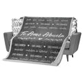 FILO ESTILO Abuela Blanket Sherpa Grey 60x50 Inches by Deal US