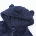 TAOHONG Baby Hooded Fleece Jumpsuit Snowsuit Bear Ear 3-6 months by Deal US