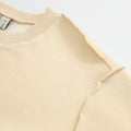 Amazhiyu Women Cropped Sweatshirt Long Sleeve Fleece Pullover Cornsilk Size L by Deal US