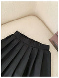 GORGLITTER Girl's 2PC Summer Outfit Bow Tie Crop Tank Pleated Skirt Black 4Y by Deal US