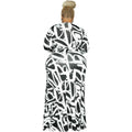 BFFBABY Sexy Wrap V Neck 3/4 Sleeve Chain Print Maxi Dress with Belt Size 5XL by Deal US