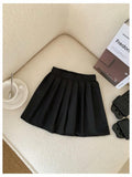 GORGLITTER Girl's 2PC Summer Outfit Bow Tie Crop Tank Pleated Skirt Black 4Y by Deal US