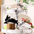 Yousoontic 3 Pcs Easter Bunny Wooden Decorations Rustic Table Decor by Deal US