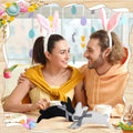 Yousoontic 3 Pcs Easter Bunny Wooden Decorations Rustic Table Decor by Deal US