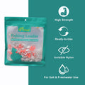AIRKOUL 24PCS Nylon Fishing Leader Rigs with Swivels Snaps Beads by Deal US