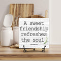 Funny Desk Decor Friendship Sign Home Office Shelf Decoration 5x5 Inches by Deal US