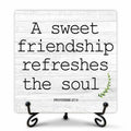 Funny Desk Decor Friendship Sign Home Office Shelf Decoration 5x5 Inches by Deal US