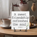 Funny Desk Decor Friendship Sign Home Office Shelf Decoration 5x5 Inches by Deal US
