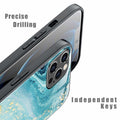 Tabavsit iPhone 15 Pro Max Case Blue Marble Shockproof Protective Cover by Deal US
