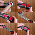Smithline Utility Knife 18mm Retractable Razor Box Cutter SK2 Blades by Deal US