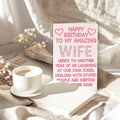 ICOOLYI Rude Birthday Card for Wife from Husband Humor Gift by Deal US
