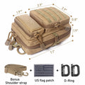 Tactical Molle Compact EDC Tool Pouch Bag US Flag Patch CP Mini Utility by Deal US