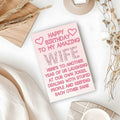 ICOOLYI Rude Birthday Card for Wife from Husband Humor Gift by Deal US