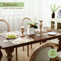 Casaido Faux Leather Placemats Set of 4 with Coasters 17x12 inches Dining Table by Deal US