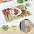 Casaido Faux Leather Placemats Set of 4 with Coasters 17x12 inches Dining Table by Deal US