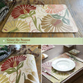 Casaido Faux Leather Placemats Set of 4 with Coasters 17x12 inches Dining Table by Deal US