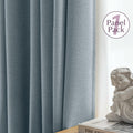 jinchan Blackout Thermal Insulated Faux Linen Curtain 90in Greige 1 Panel by Deal US